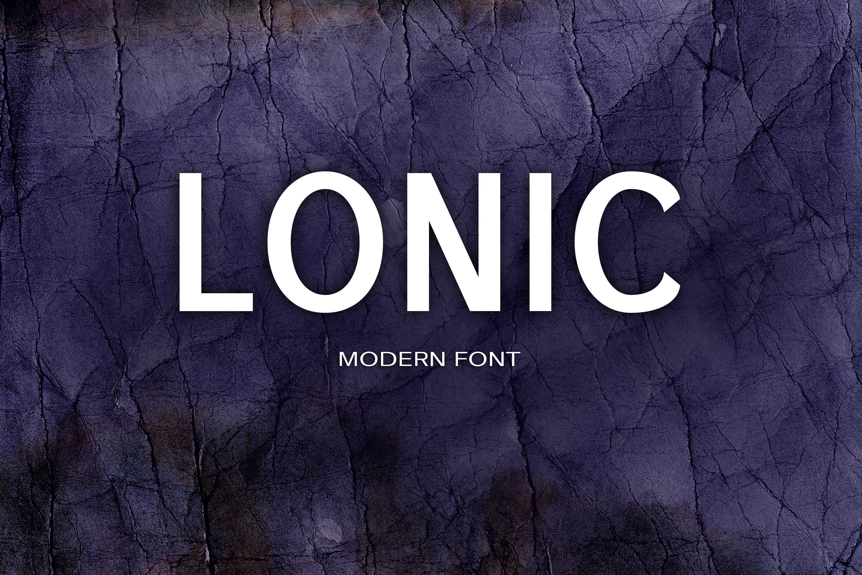 Lonic Font