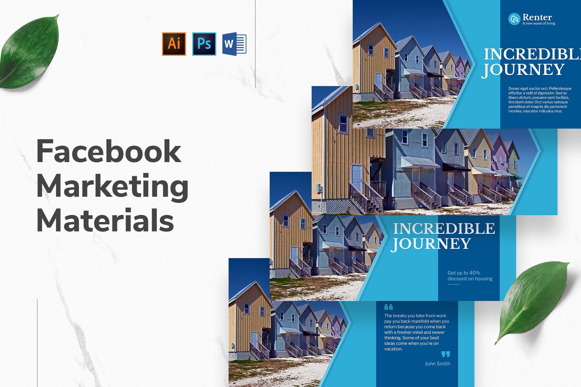 Vacation Rental Facebook Templates