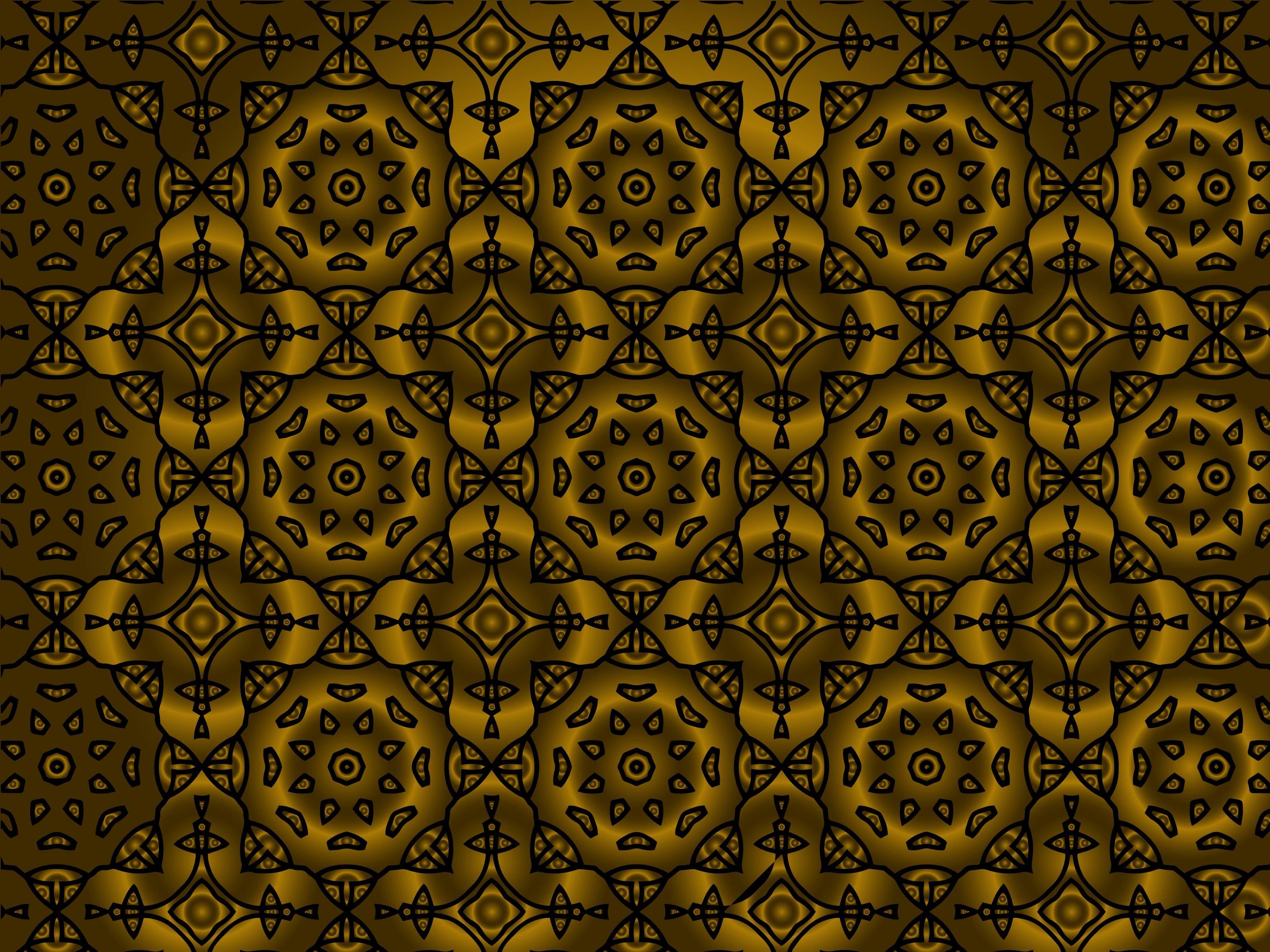 Pattern Gold Irregular Ornament Art