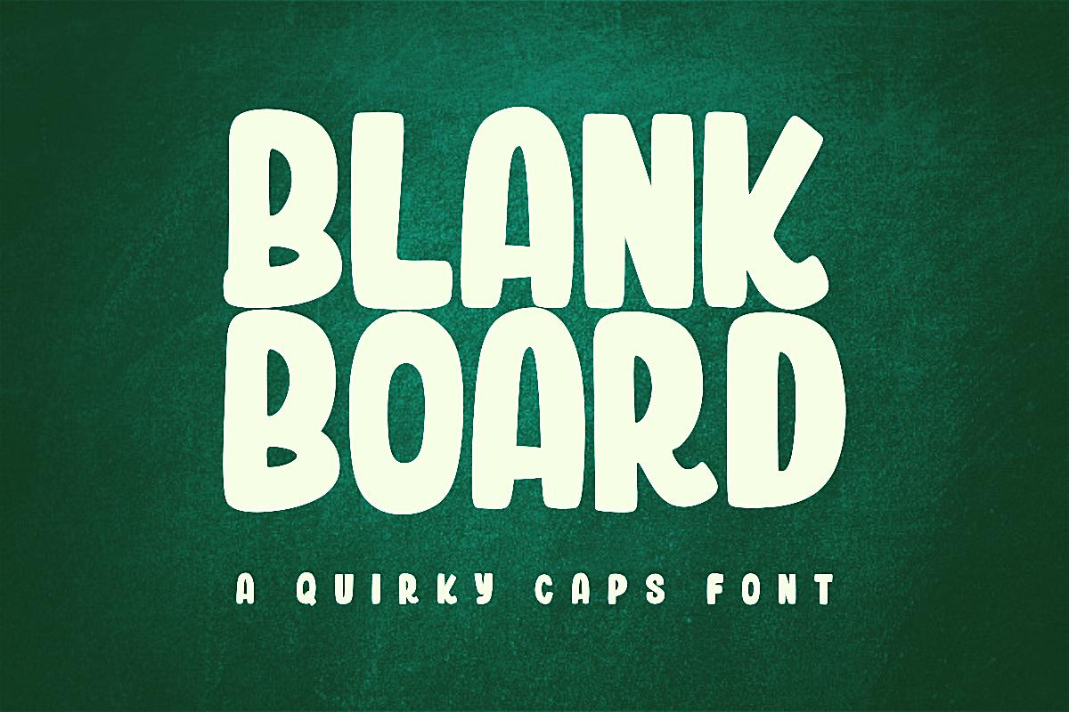 Blank Board Font