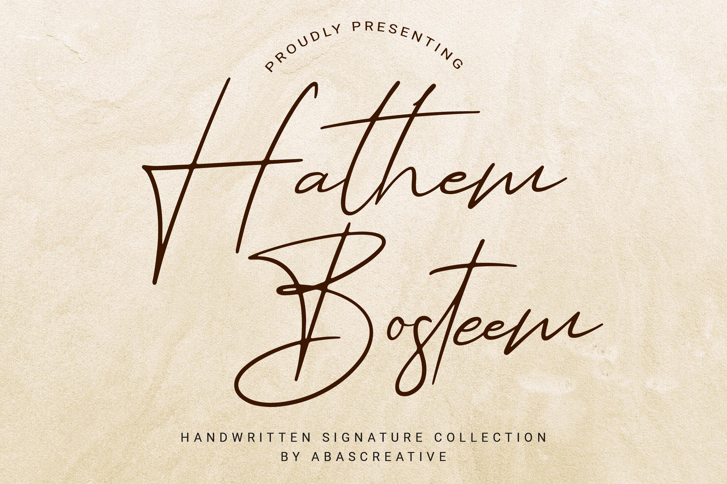Hathem Bosteem Font