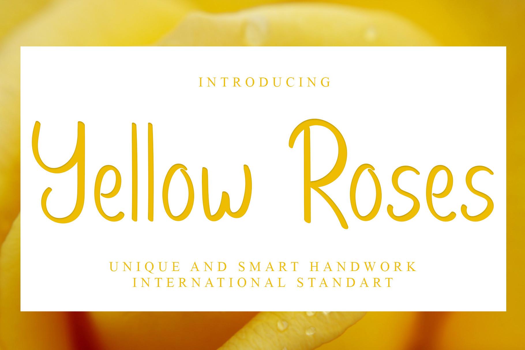 Yellow Roses Font