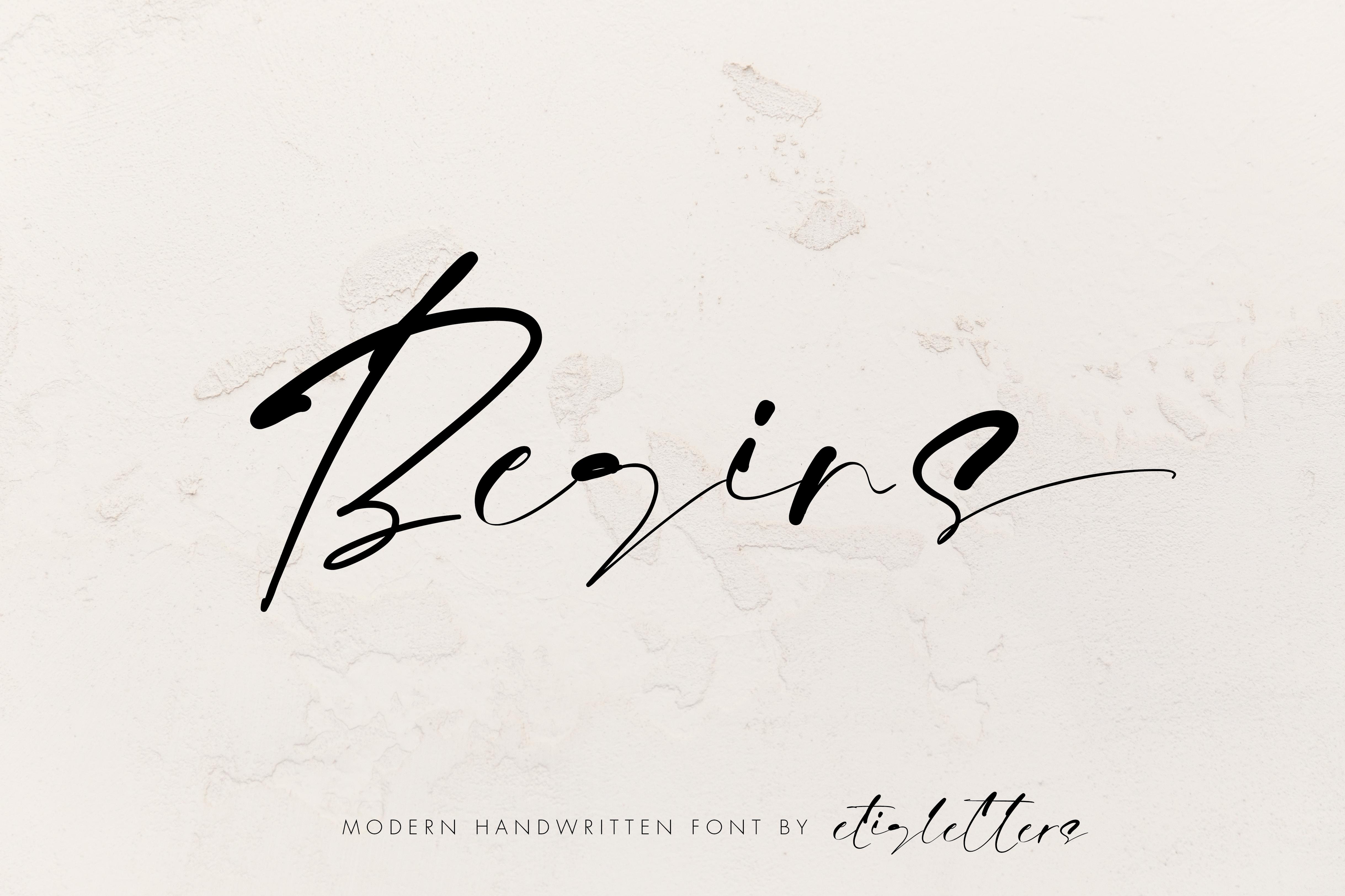 Begins Font