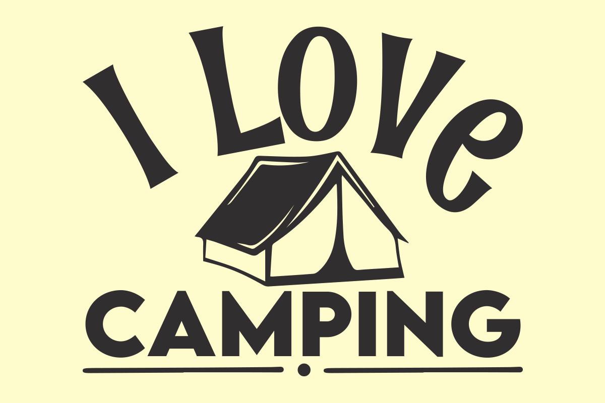 Camping SVG T Shirt Design