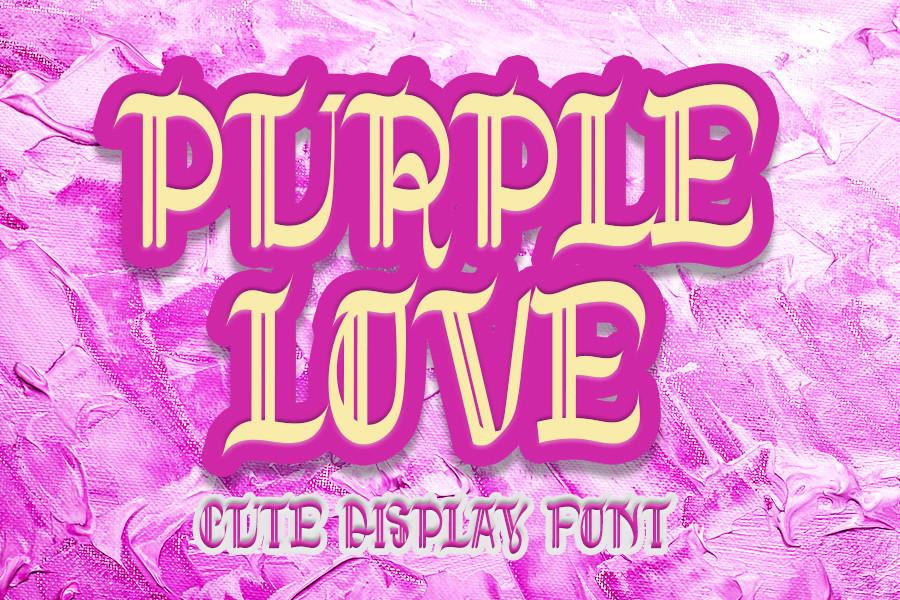 Purple Love Font