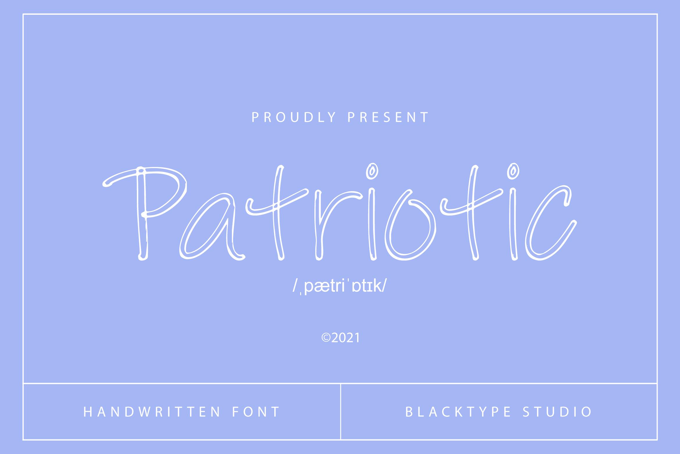 Patriotic Font