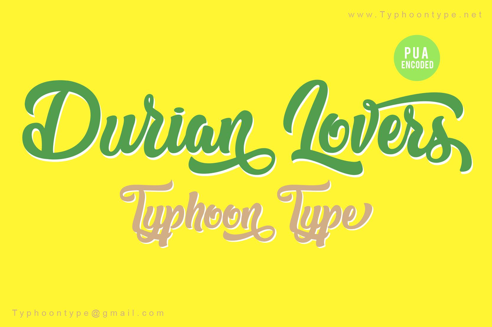 Durian Lovers Font