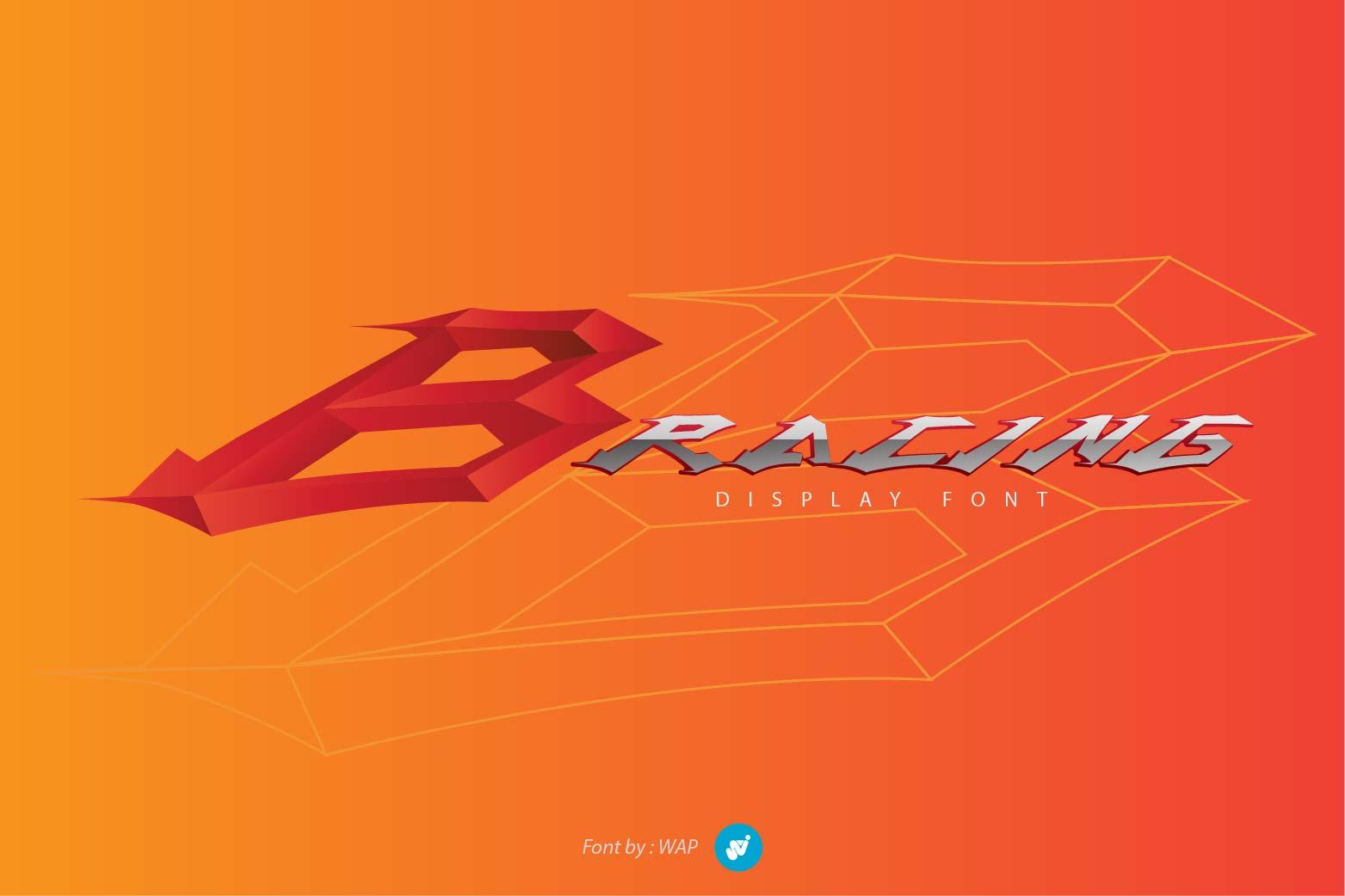 B Racing Font
