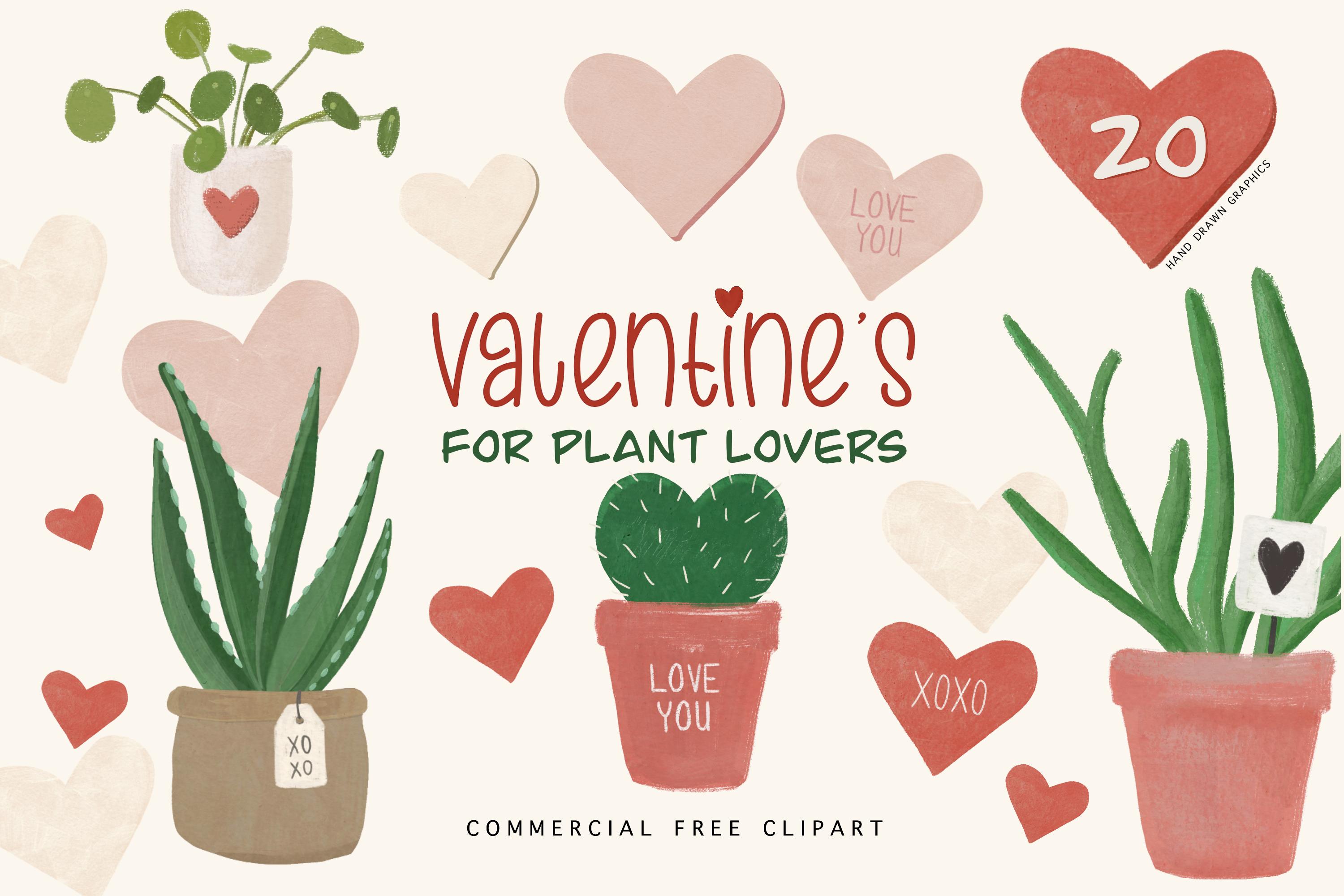 .valentine’s Day Clipart Bundle - Plants
