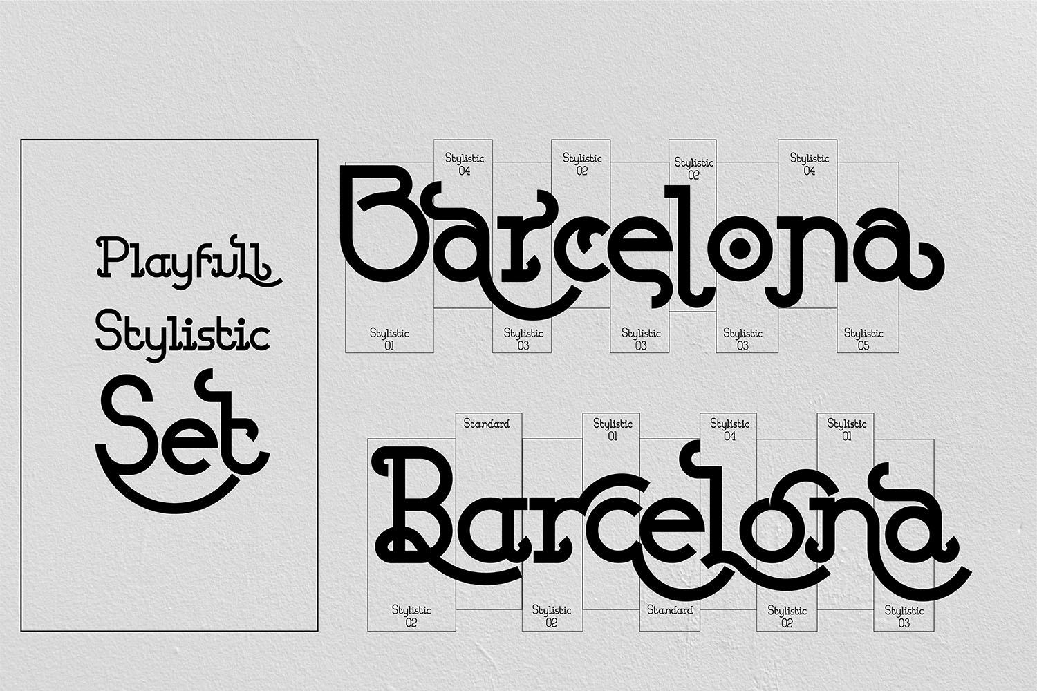 Barcelona Family Font