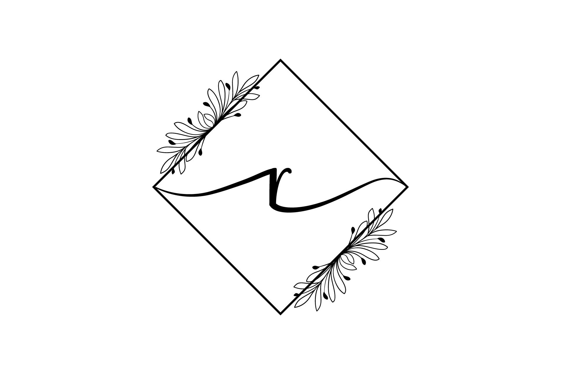 Monogram Letter R Symbol