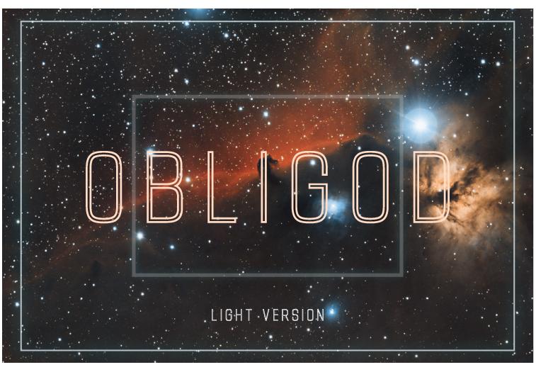 Obligod Outline Light Font