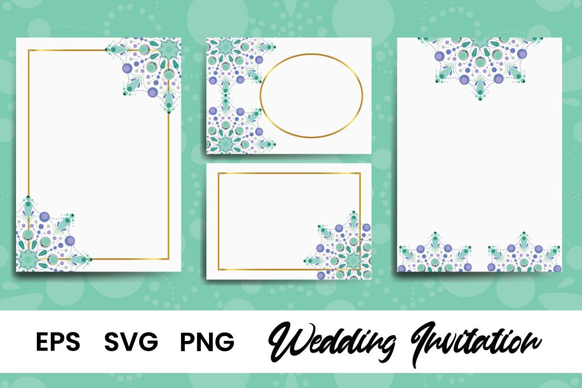 Wedding Invitation Vintage Mandala