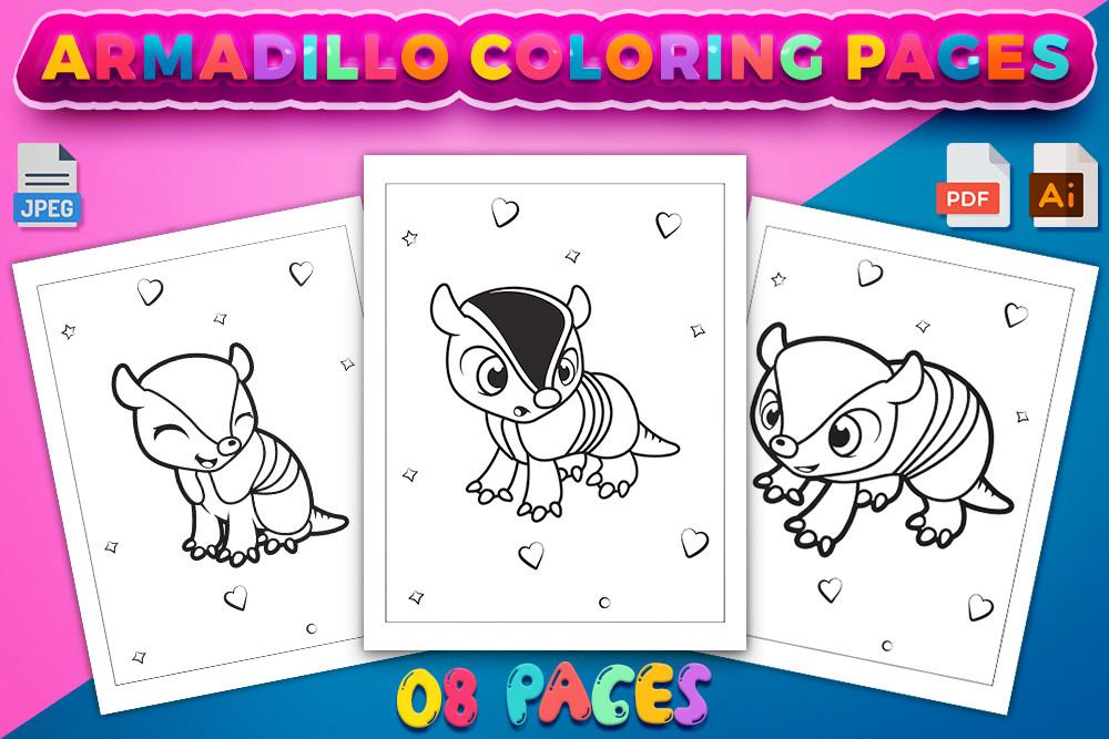 Armadillo Coloring Book