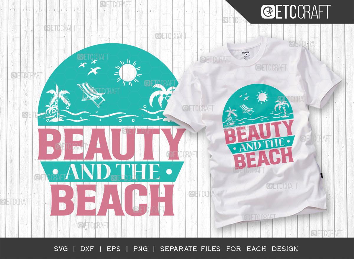Beauty and the Beach SVG Cut File | Summ