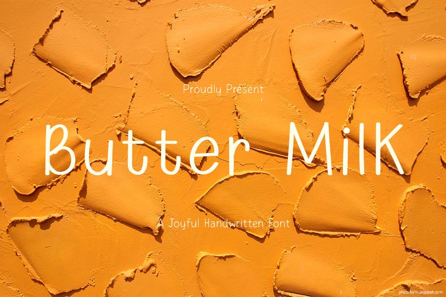 Butter Milk Font