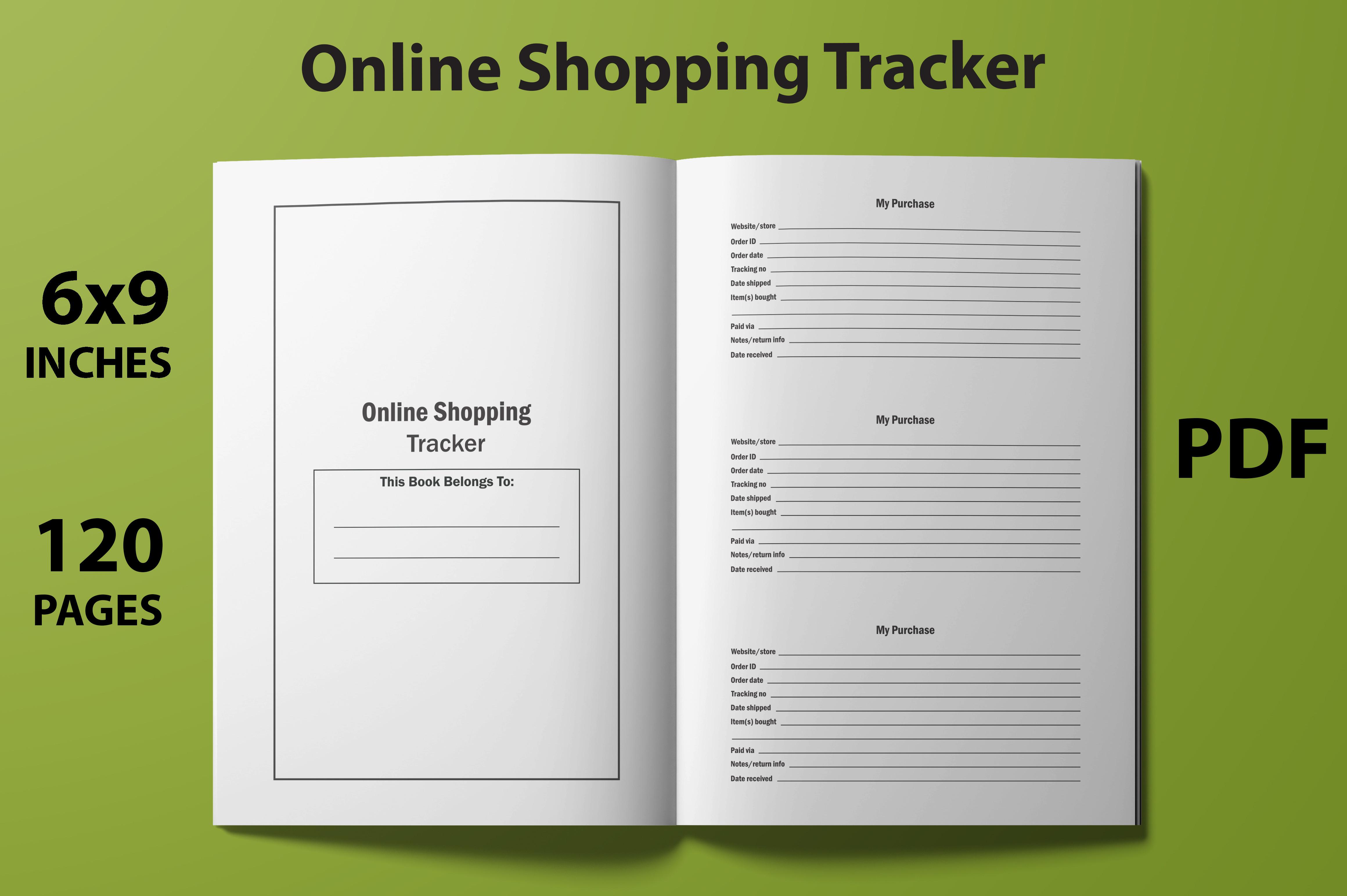 Online Shopping Tracker - KDP Interior