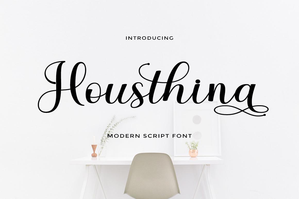 Housthina Script Font