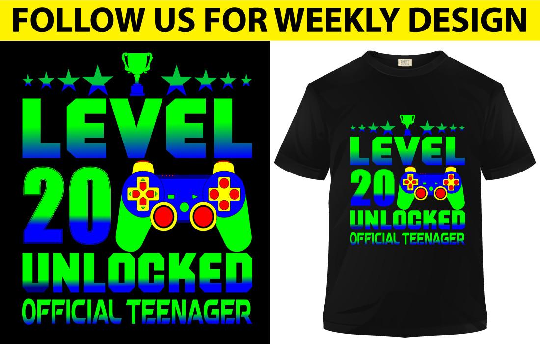 Level Unlocked Official Teenager Shirt