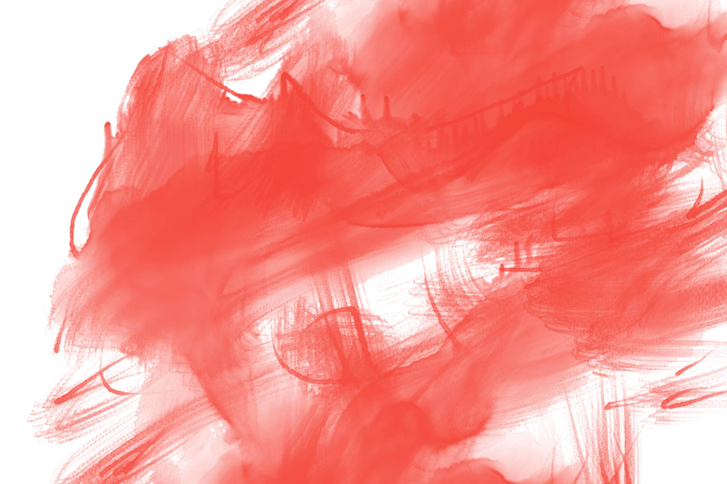 Watercolor Stains Wedding