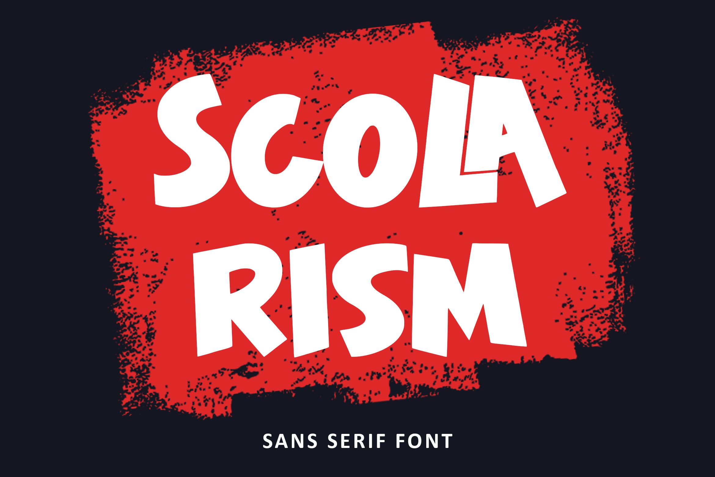 Scolarism Font