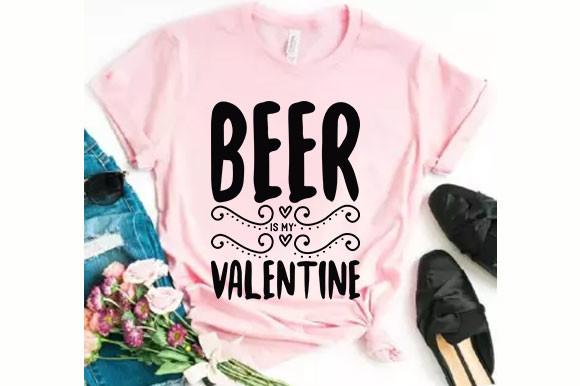 Valentine Svg Design, Beer is My