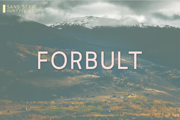 Forbult Font