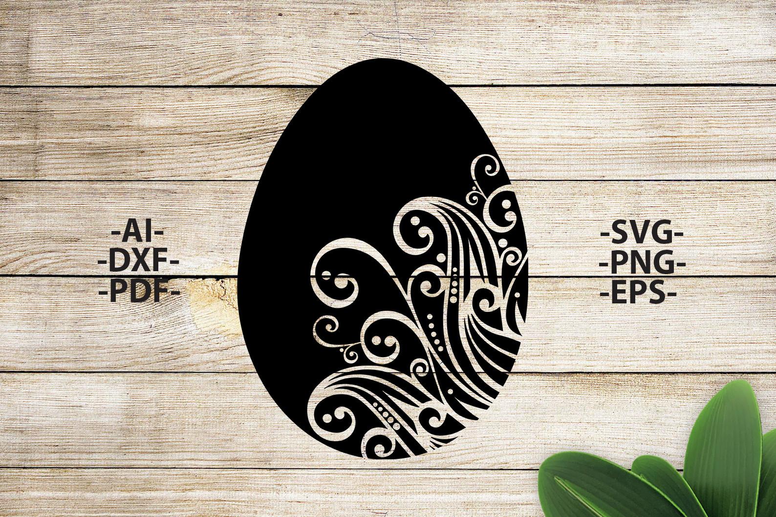 Egg Mandala Svg, Egg Vector, Easter Svg