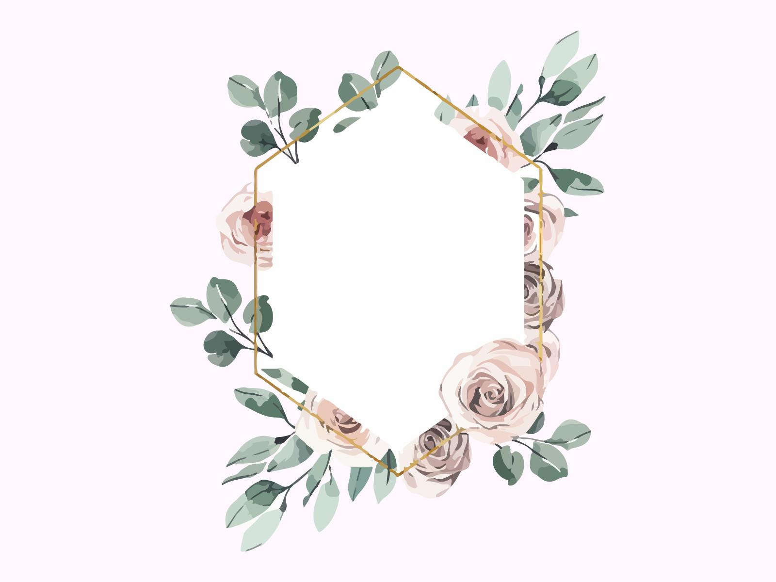 Watercolor Floral Clipart Vector Design