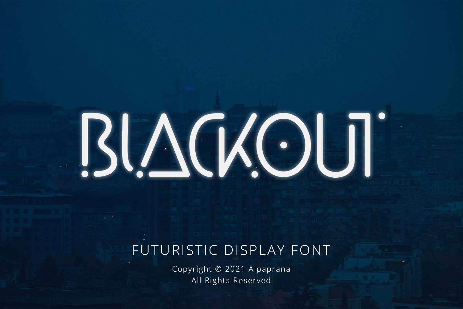 Blackout Font