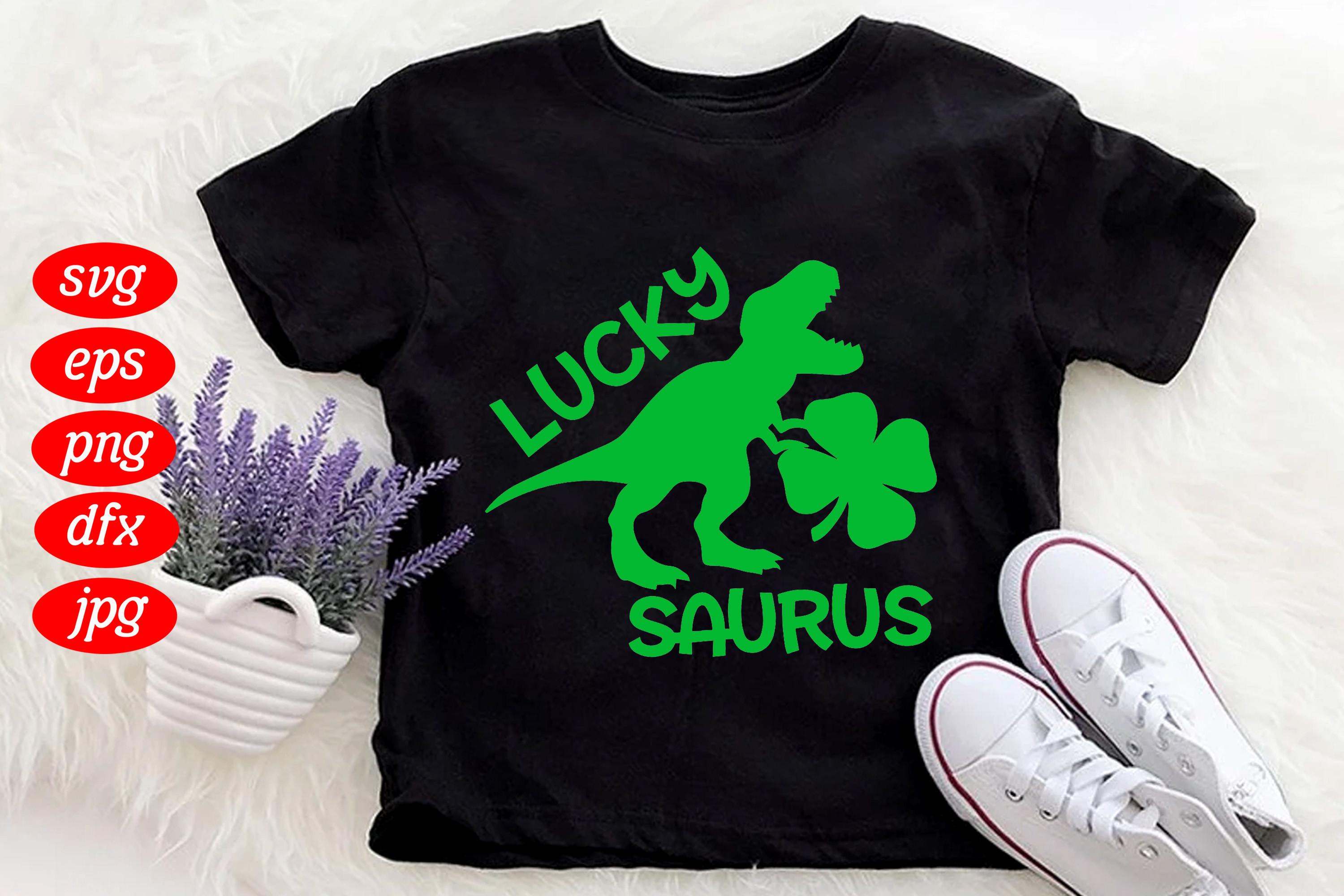 Lucky Saurus Shamrock Patrick's Day