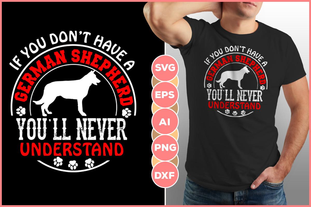German Shepherd T-shirt Design