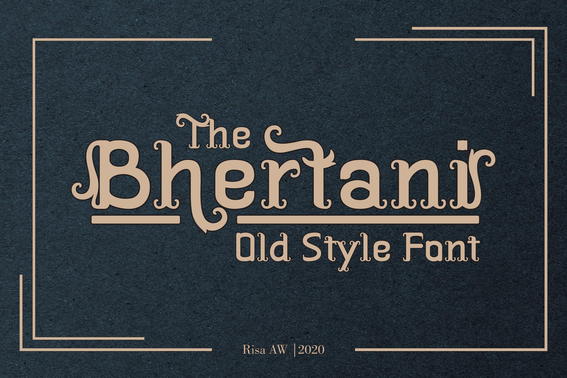 The Bhertani Font