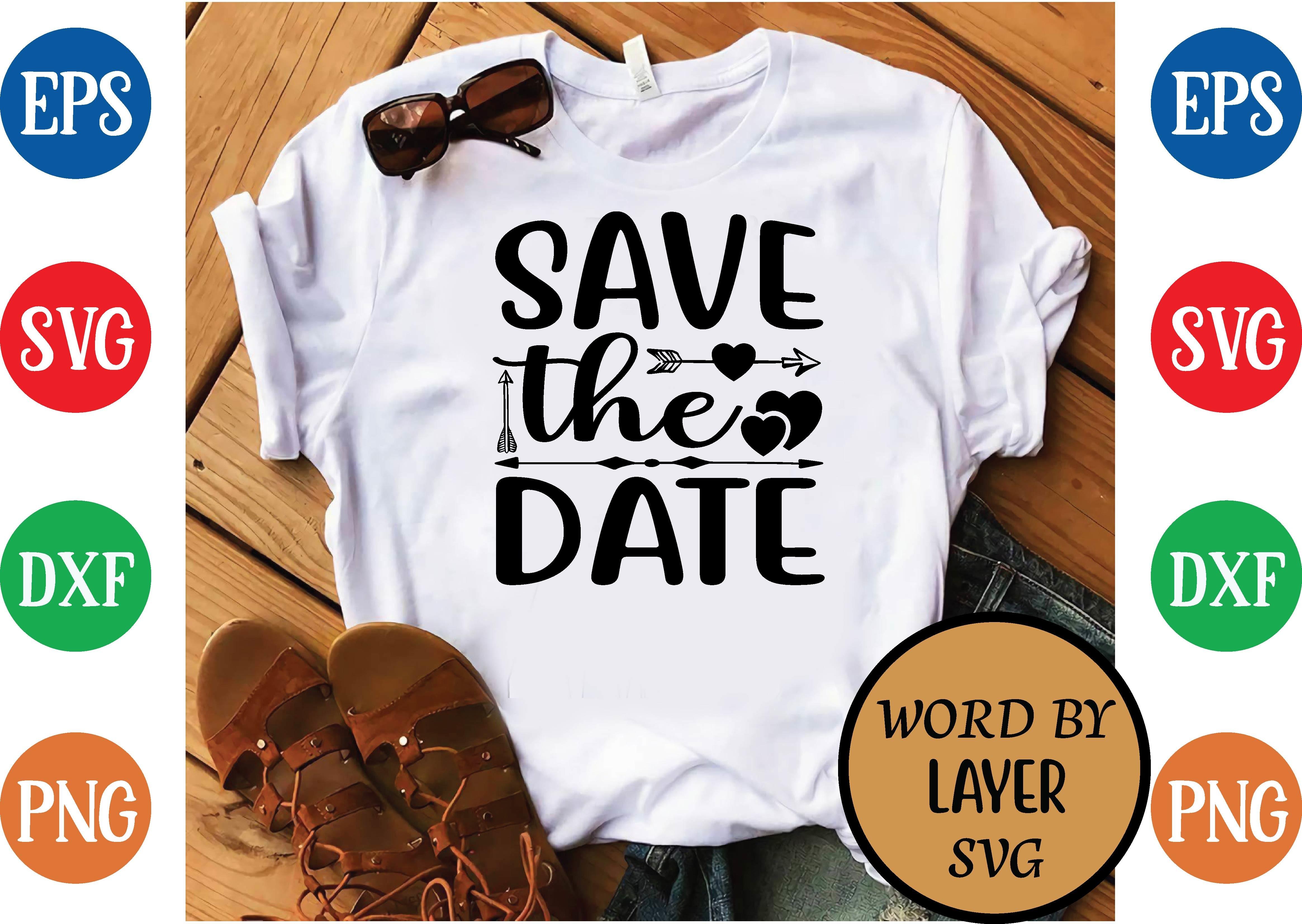 Save the Date Svg Design