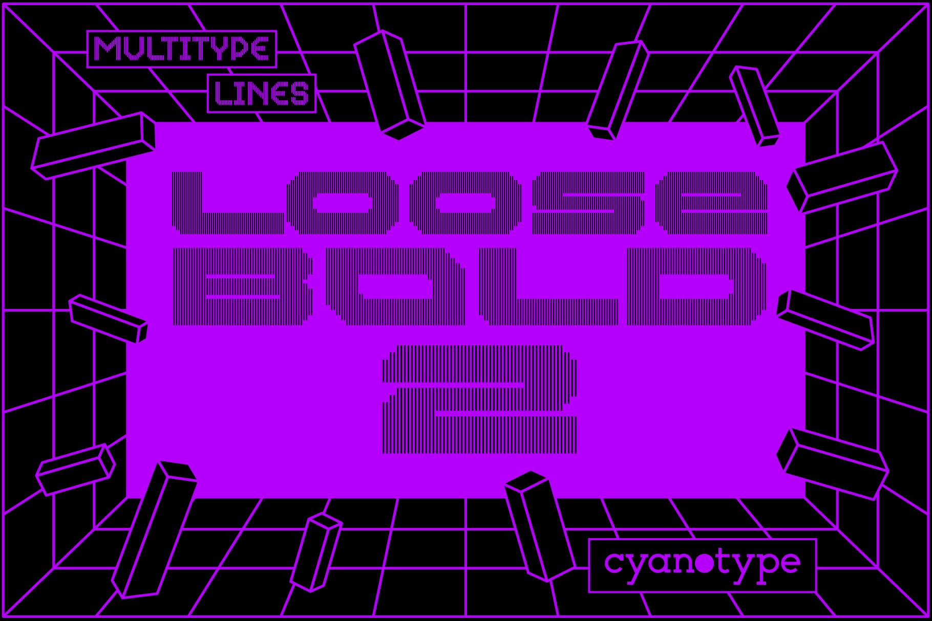 MultiType Lines Loose Bold 2 Font