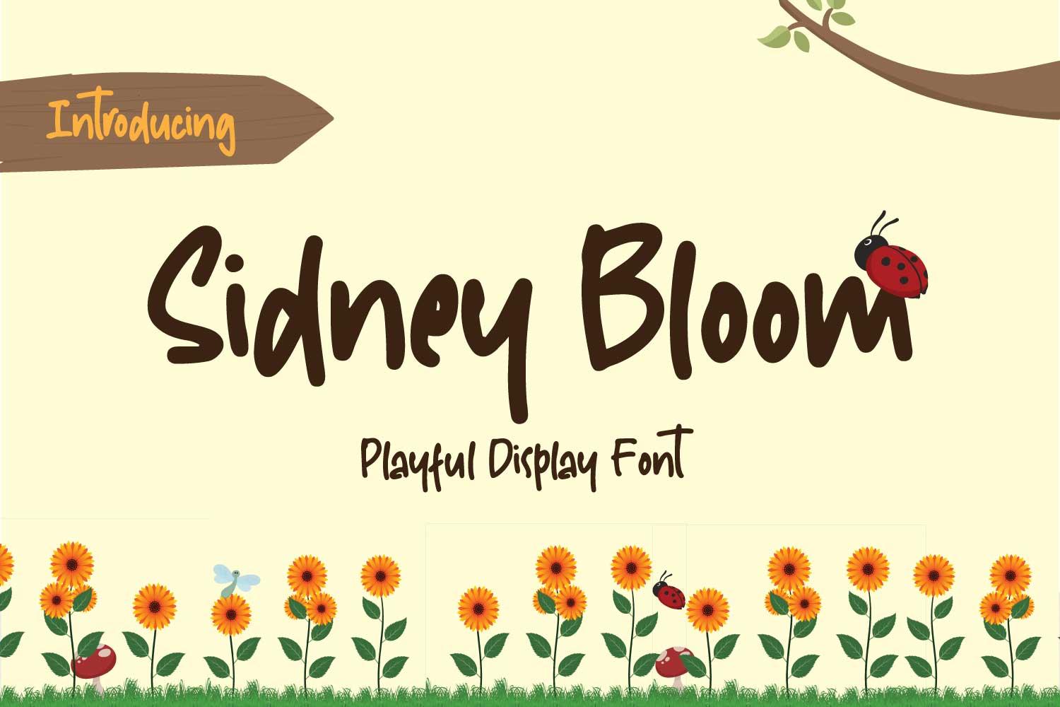 Sidney Bloom Font