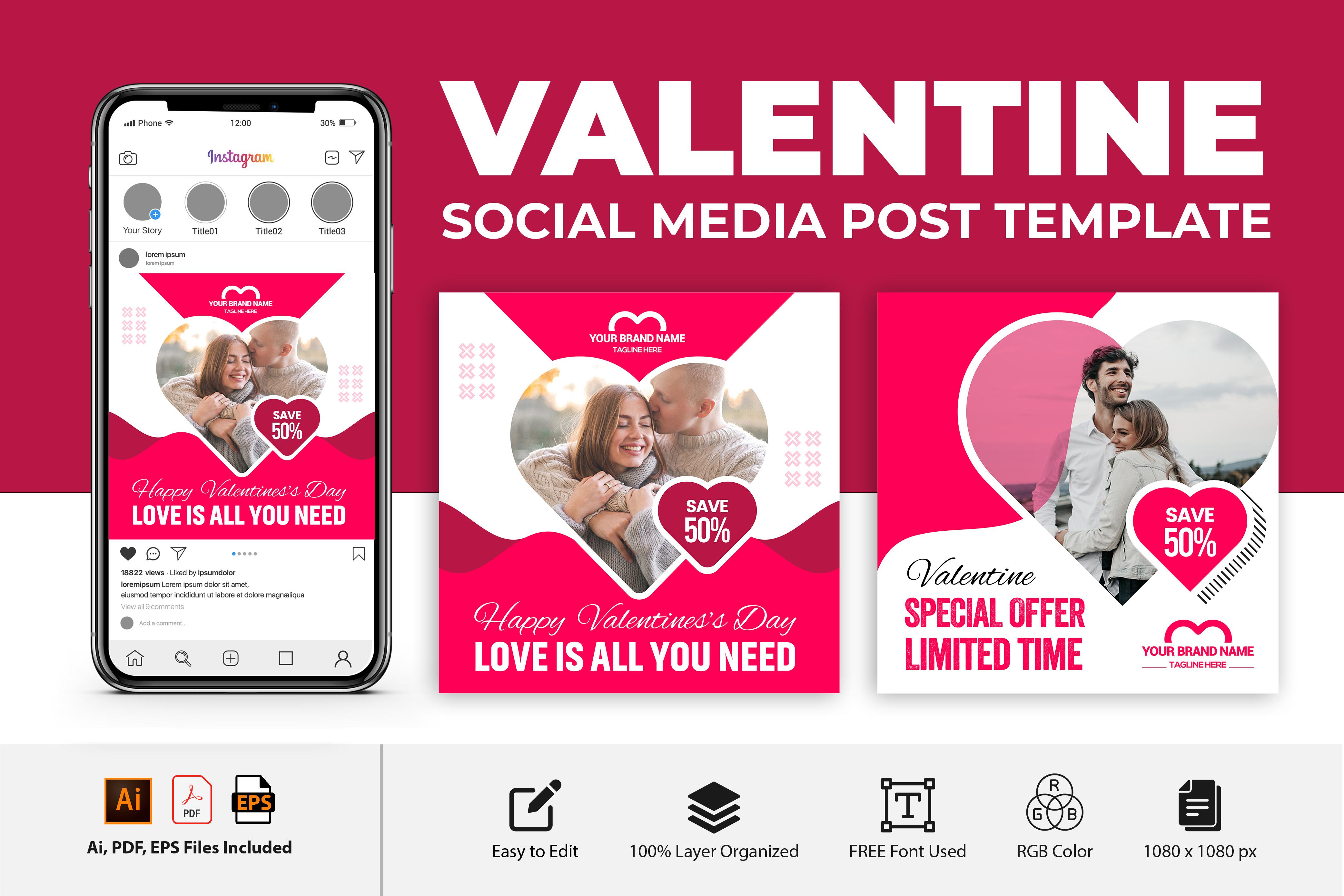 Valentine Social Media Post