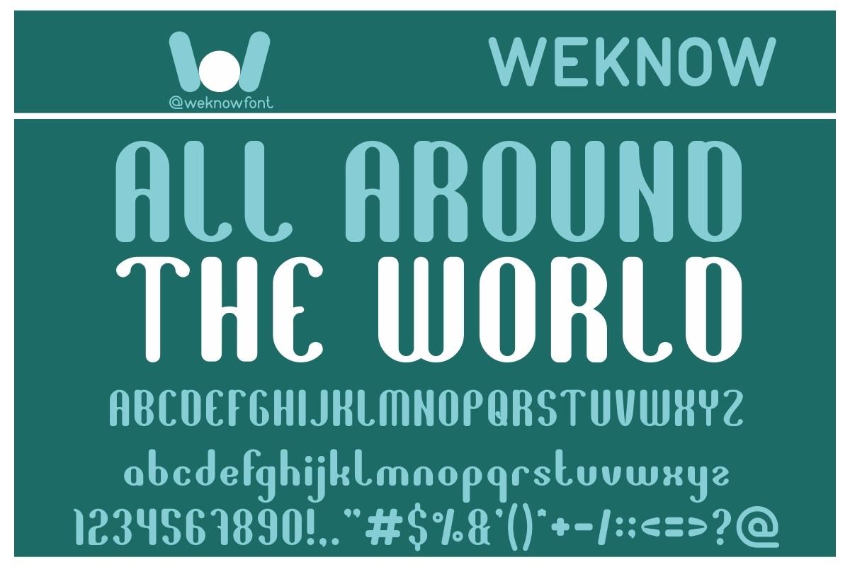 All Around the World Font