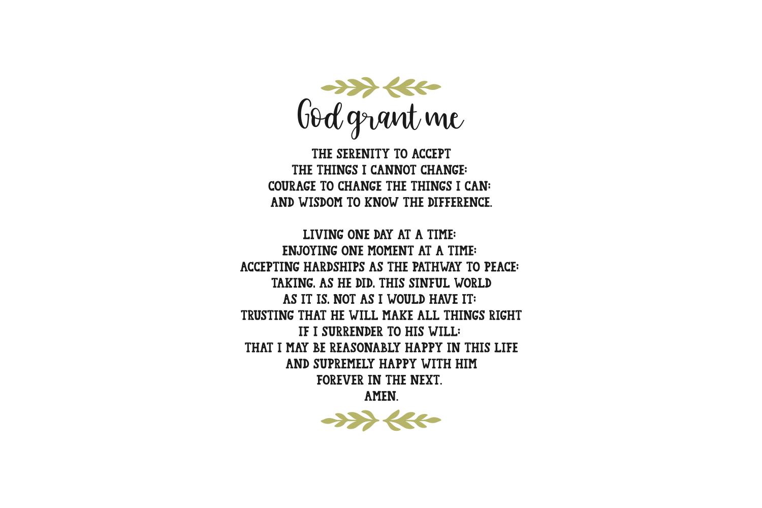 God Grant Me