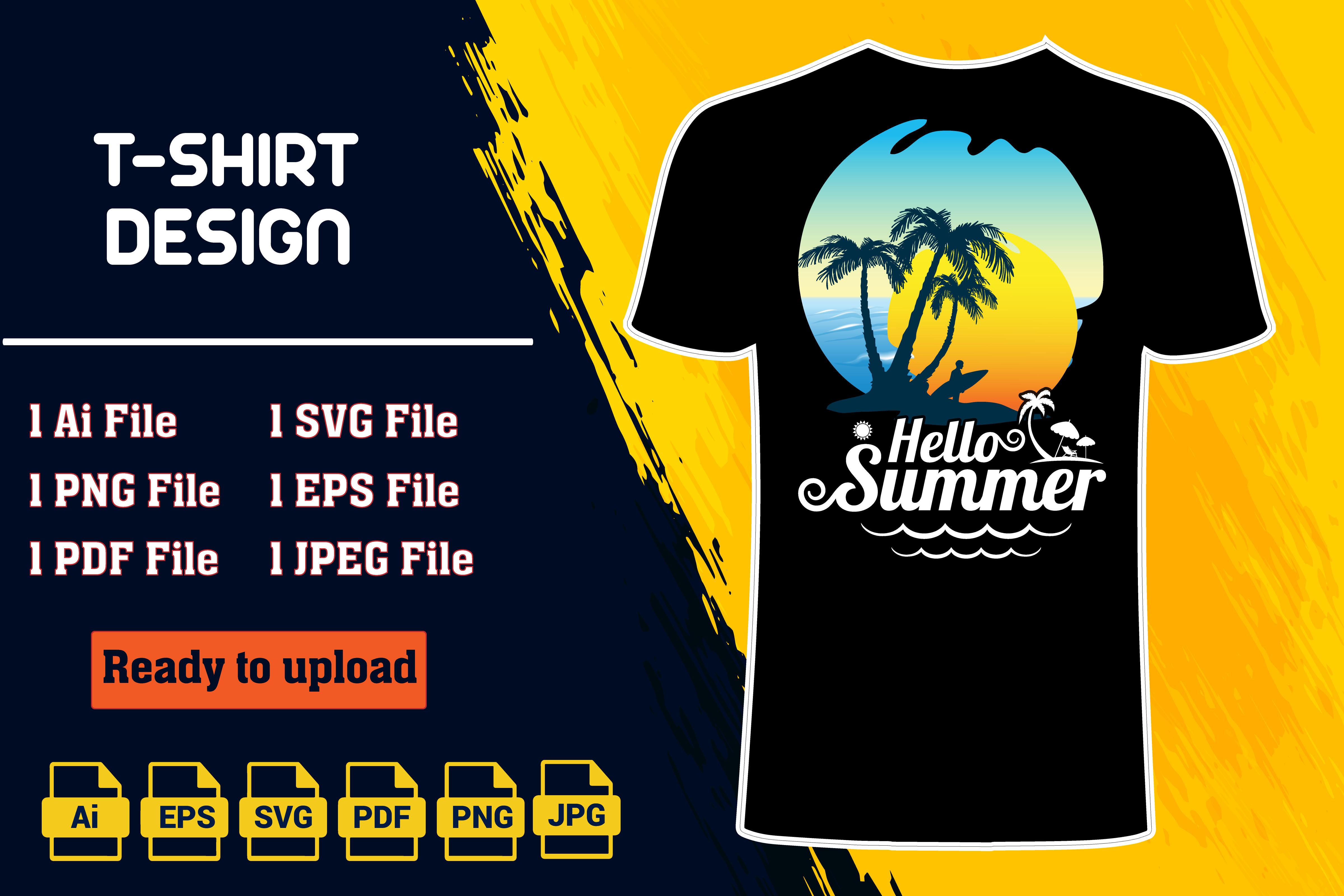 Summer T-shirt Design .