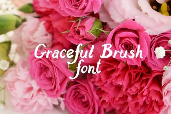 Graceful Brush Font