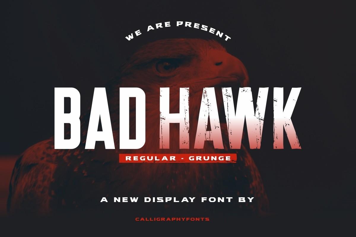 Bad Hawk Font