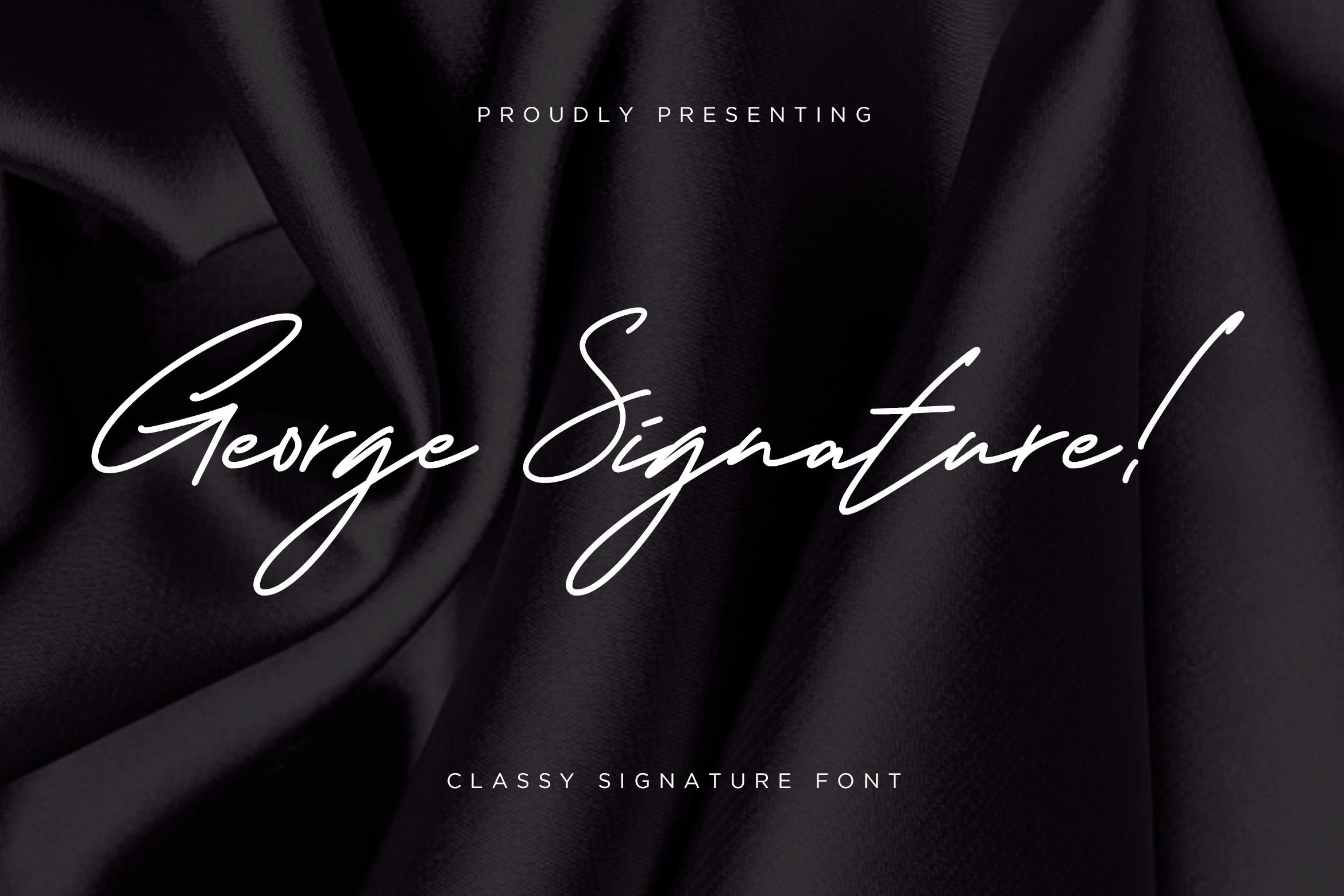 George Signature Font