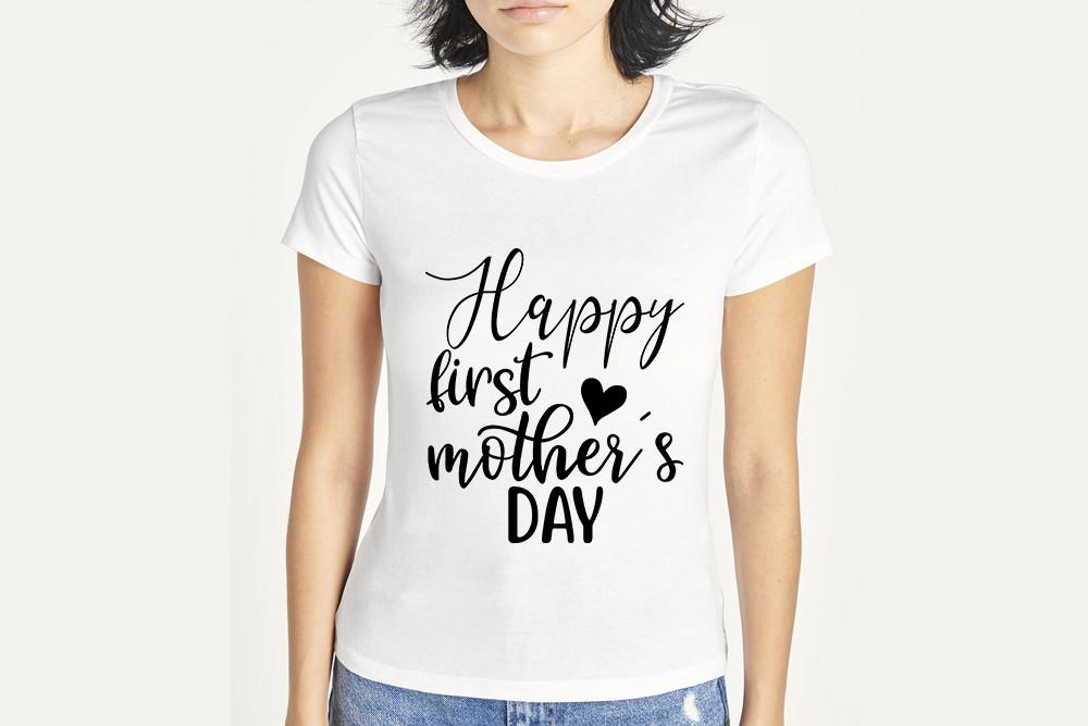 Mother's Day Svg Design, Happy First