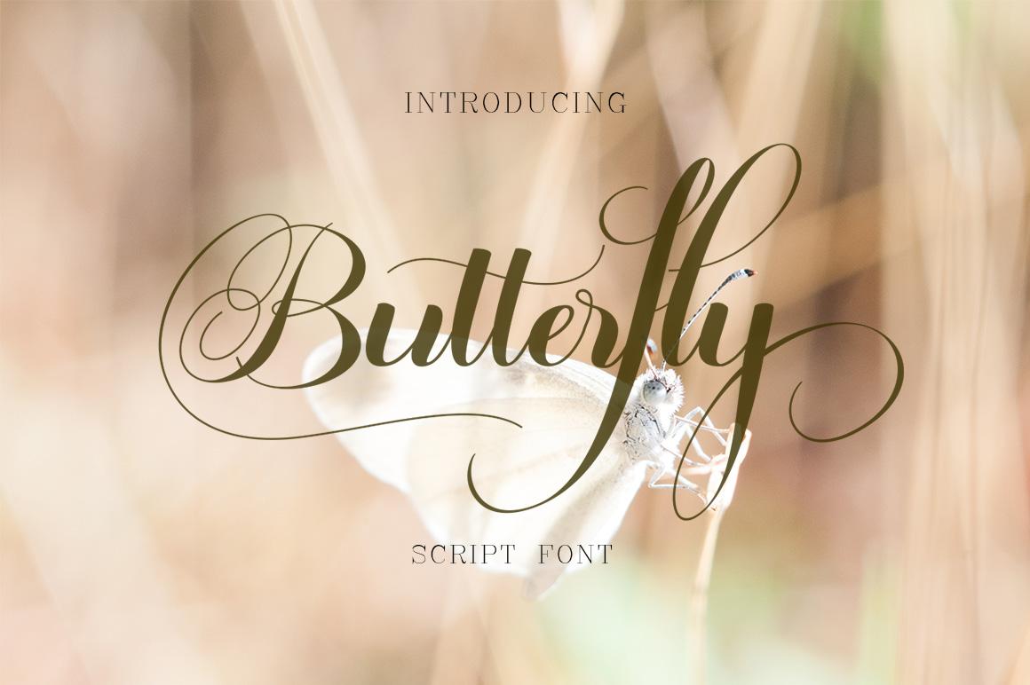 Butterfly Script Font