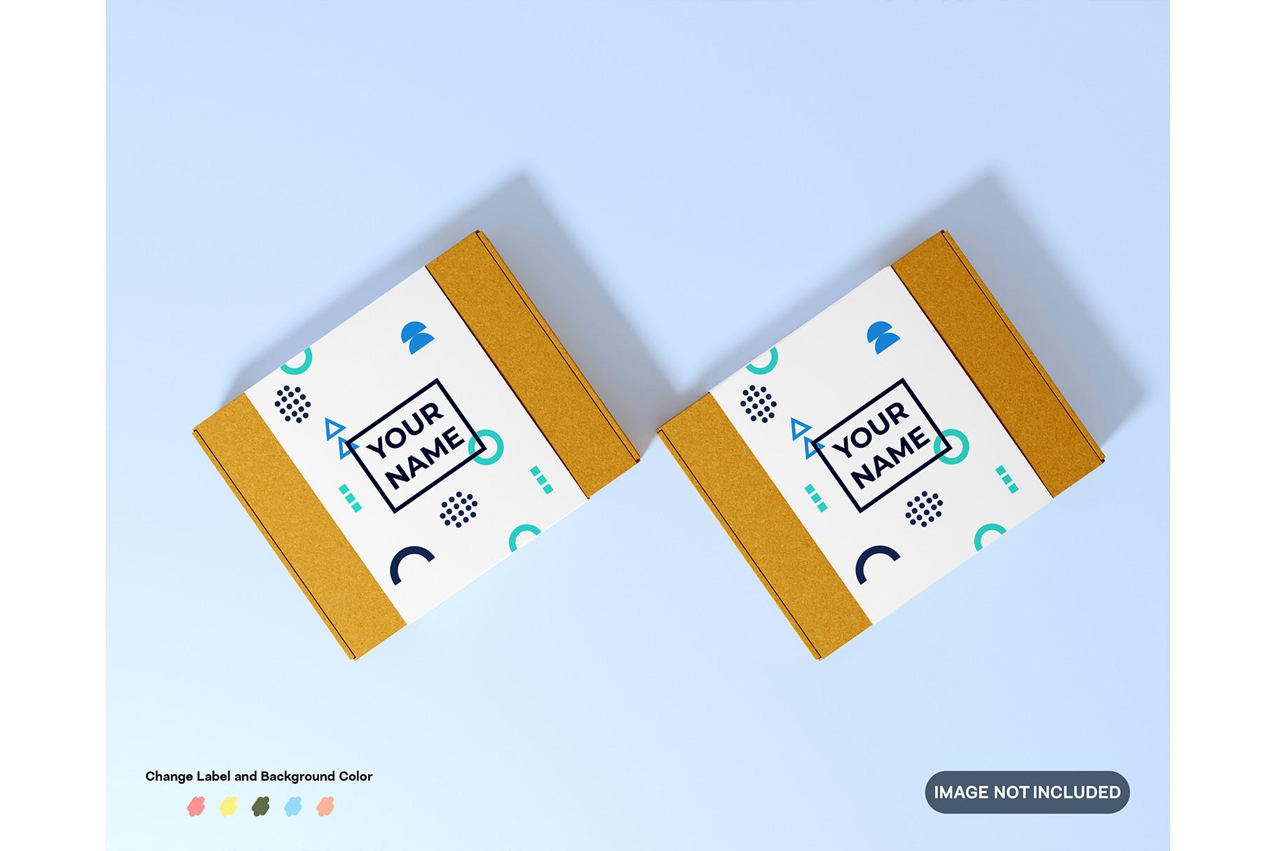 Cardboard Mockup with Label