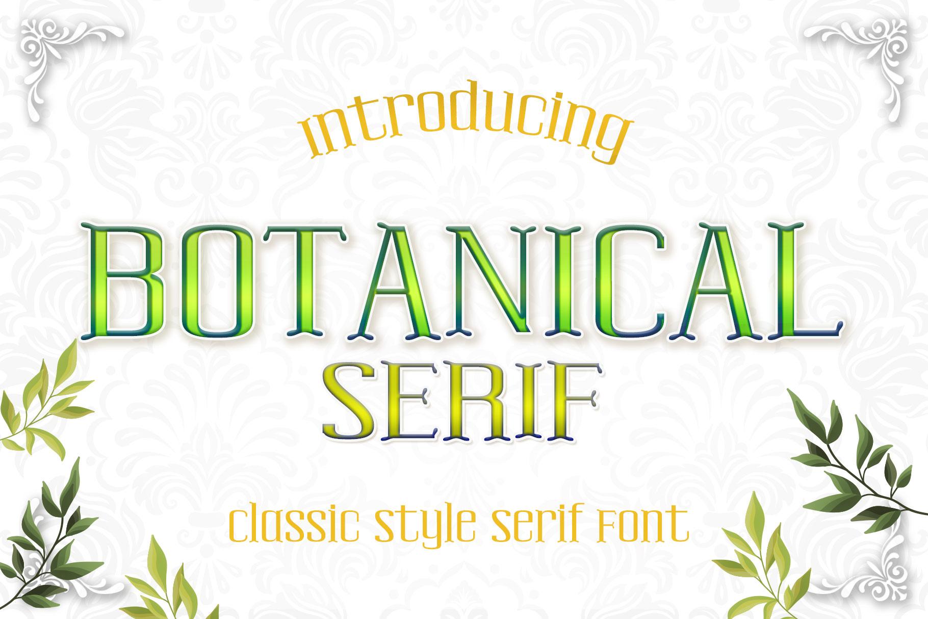 Botanical Font