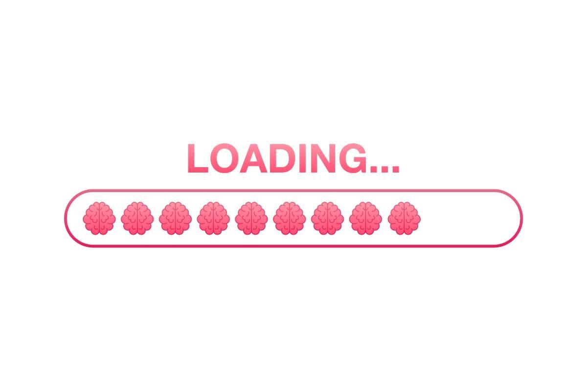 Brain, Think Loading Concept with Idea