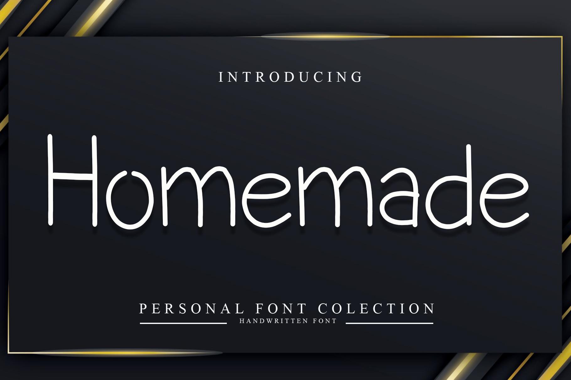 Homemade Font