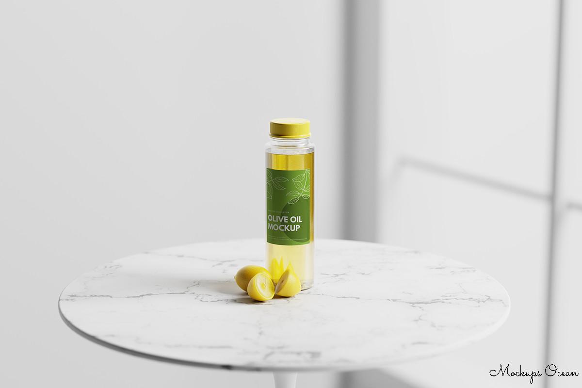 Olive Oil Bottle Mockup